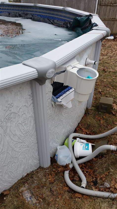 sheet metal to repair pool wall|metal above ground pool wall repair.